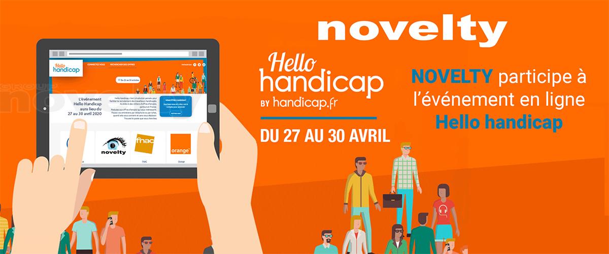 Visuel NOVELTY participe à l'événement en ligne Hello handicap