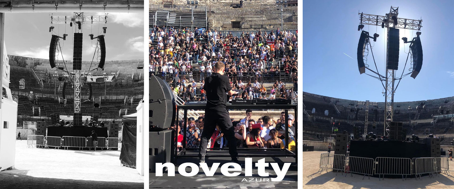 Le Cercle aux Arènes de Nîmes avec Novelty Azur Alternative text - Le Cercle aux Arènes de Nîmes avec Novelty Azur
